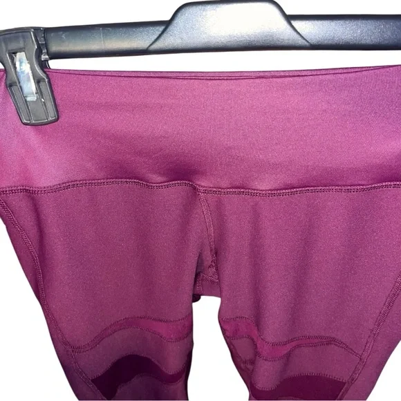 2/$20 🩷 90 Degree by Reflex Women’s Mesh Panel Activewear Leggings SIZE S PURPLE - Picture 3 of 7